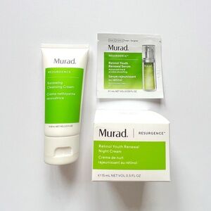 MURAD Resurgence Travel Sz Renewing Cleansing Cream Retinol Youth Night Cream